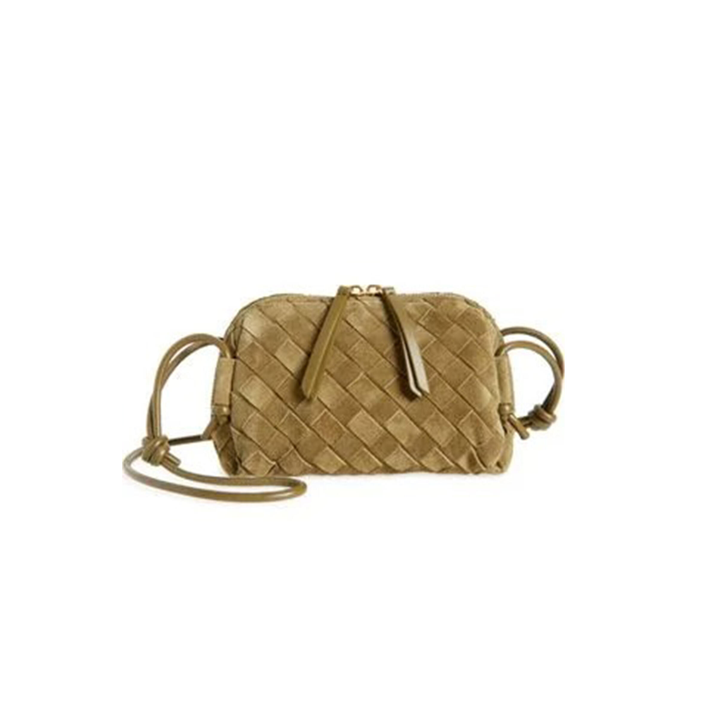 BOTTEGA VENETA SUEDE SHOULDER BAG 794258 (18.5*11.5*8.5cm) 